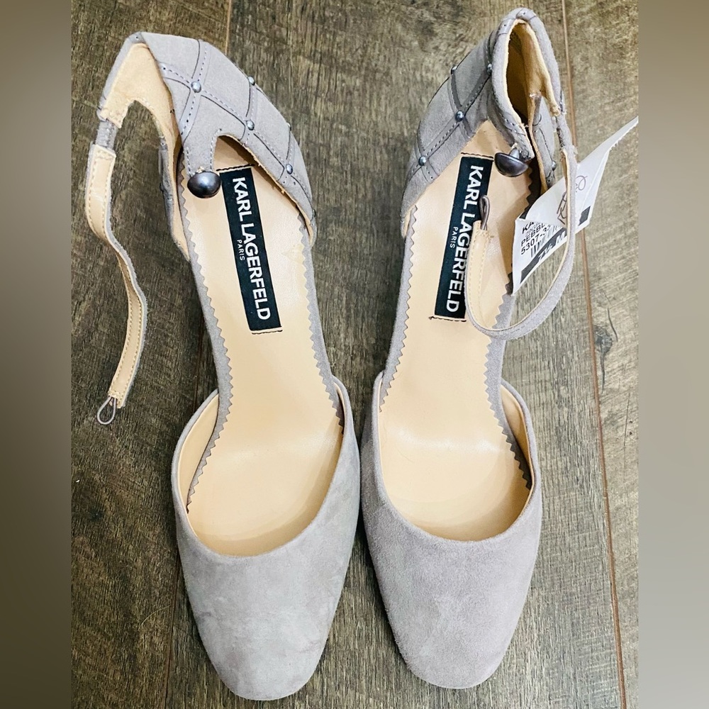 Karl Lagerfeld light gray pumps size 7.5